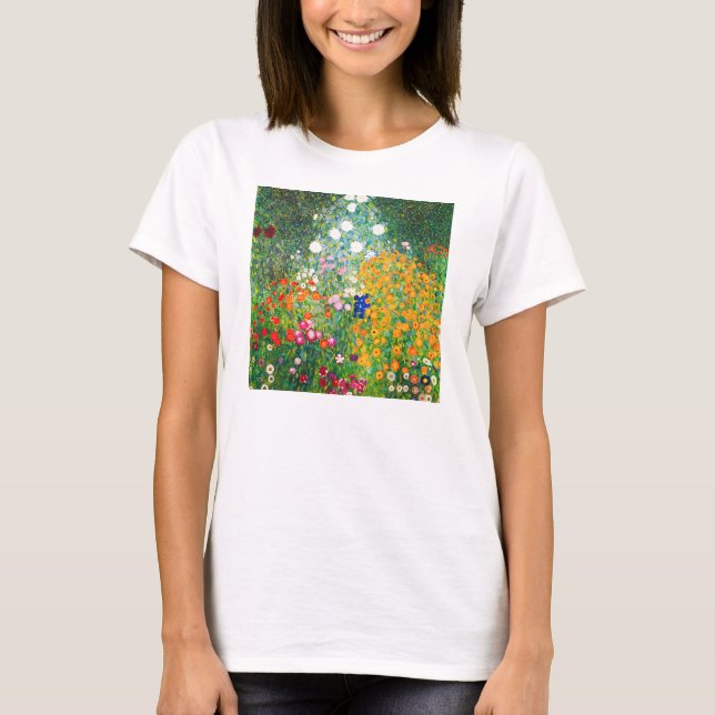 T-shirt do jardim de Gustavo Klimt (Frente)