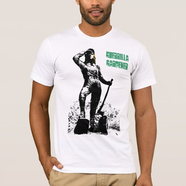 T-shirt do jardineiro da guerrilha (Frente)