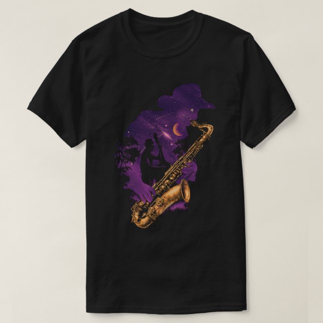T-shirt do Jazz Midnight (Frente do Design)