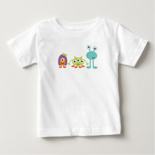 T-shirt do jérsei da multa do bebê dos aliens de