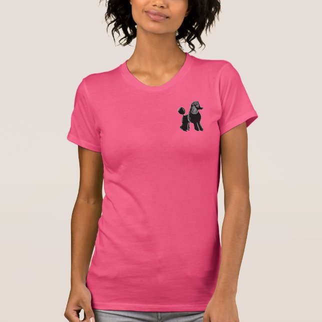 T-shirt do jérsei das mulheres do acento da (Frente)