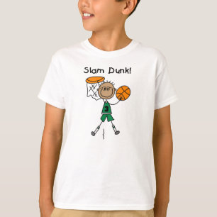 T-shirt do jogador de basquetebol do menino do
