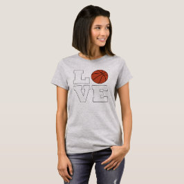 T-shirt do jogador de basquetebol feminino LOVE Ba