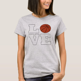 T-shirt do jogador de basquetebol feminino LOVE Ba