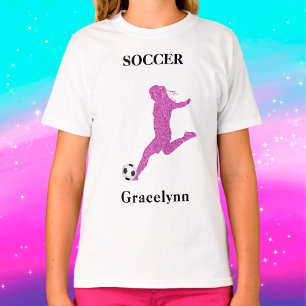 T-Shirt do Jogador de Futebol feminino