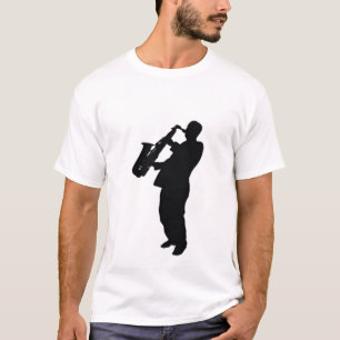 T-shirt do jogador de saxofone