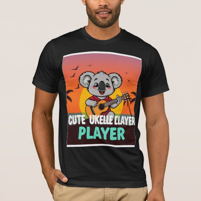 T-Shirt do Jogador de Ukulele Bonito Koala (Frente)