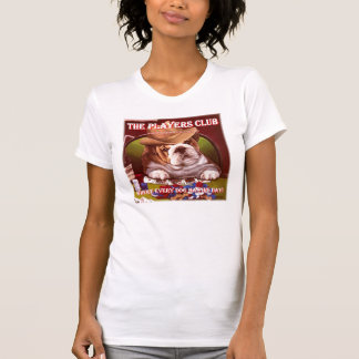 T-shirt do jogador do filhote de cachorro das