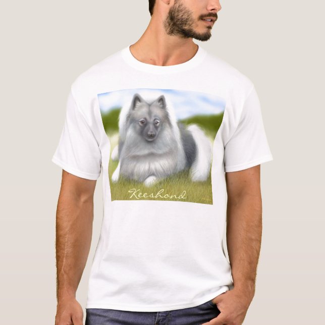 T-shirt do Keeshond (Frente)