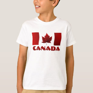 T-Shirt do Kid's Canada Flag Ringer Maple Leaf Kid