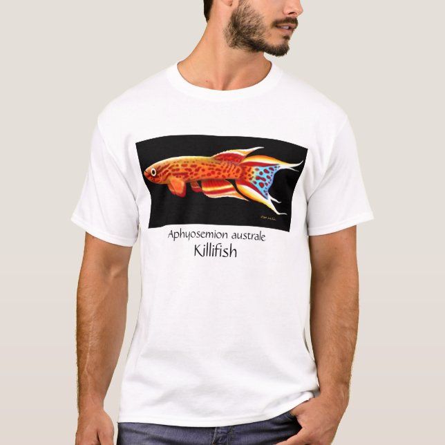 T-shirt do Killifish de Aphyosemion Australe (Frente)