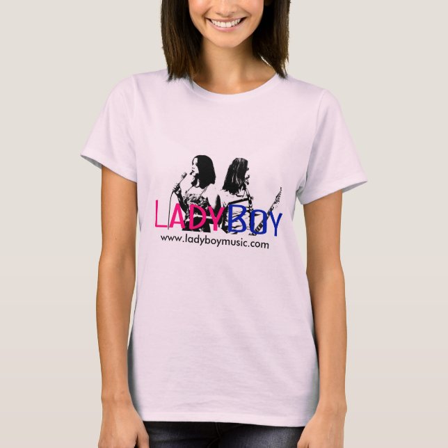 T-shirt do LadyBoy da mulher (Frente)