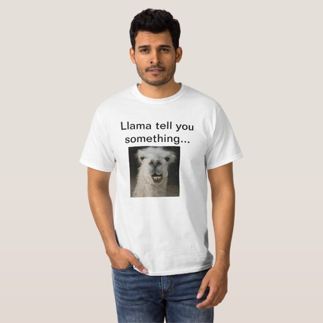 T-shirt do lama (Frente Completa)