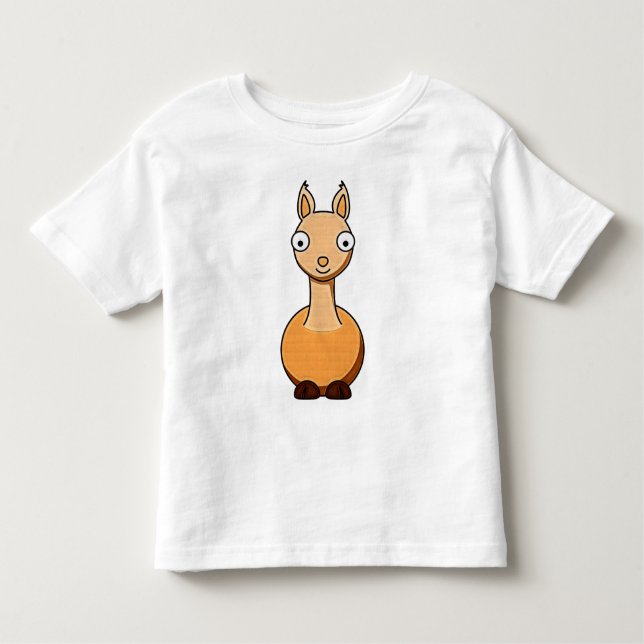 T-shirt do lama dos desenhos animados dos miúdos (Frente)