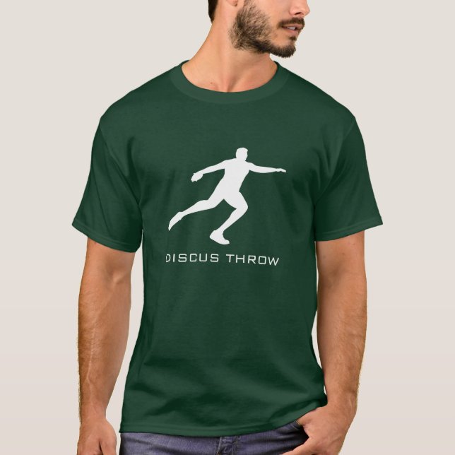 T-shirt do lance de disco do atletismo (Frente)