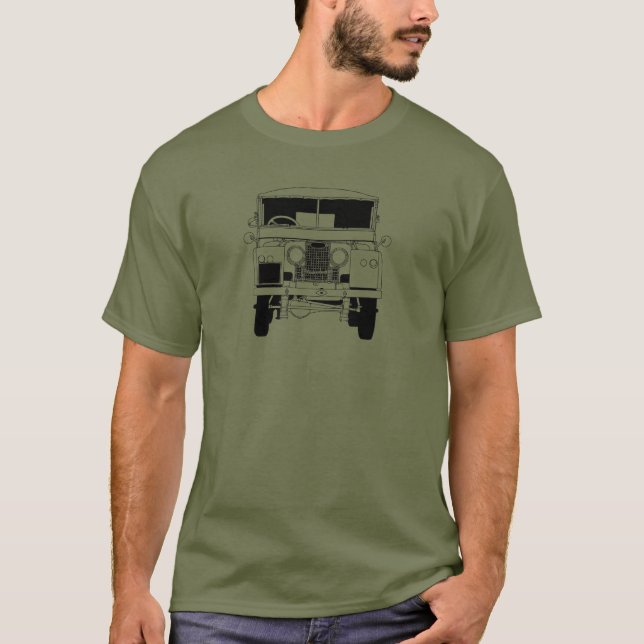 T-shirt do LandRover 80 Series 1 (Frente)