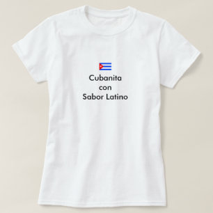 T-shirt do latino do sabor do engodo de Cubanita