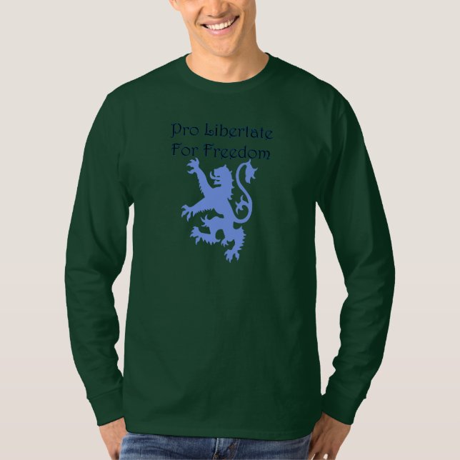 T-shirt do leão da divisa de Scotland Wallace da (Frente)