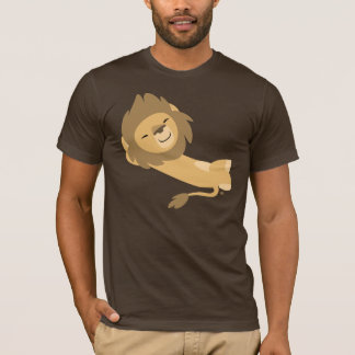 T-shirt do leão dos desenhos animados do Siesta