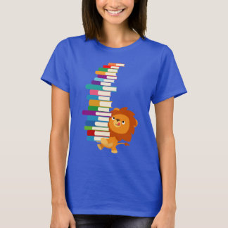 T-Shirt Do Leitor Voraz (Leão De Cartoon)