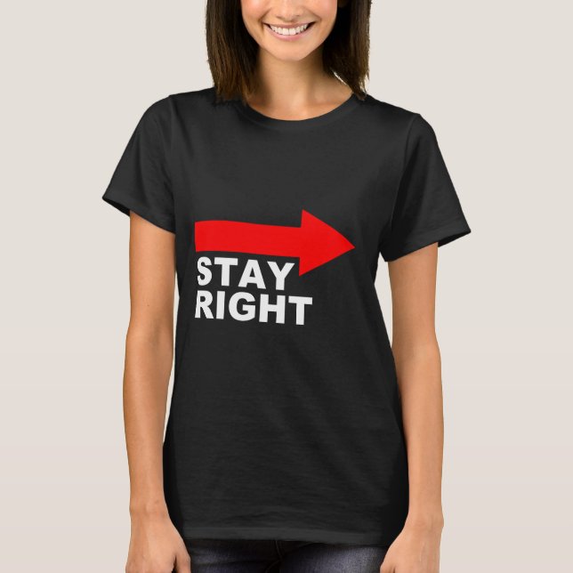 T-shirt do lembrete da etiqueta da fuga (Frente)