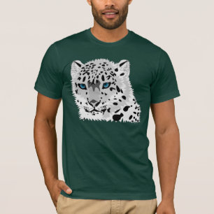T-shirt do leopardo de neve