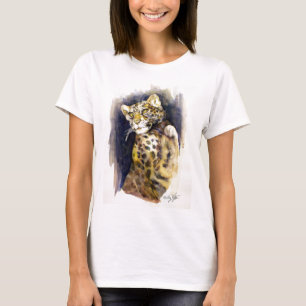 T-shirt do leopardo de neve