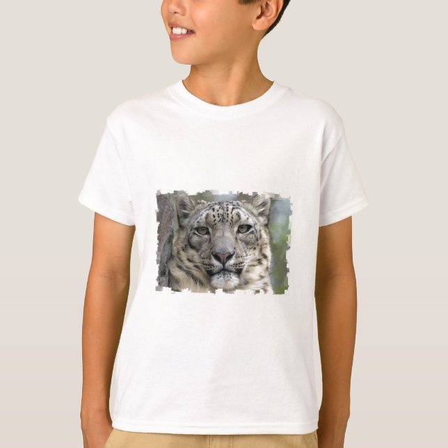 T-shirt do leopardo de neve (Frente)