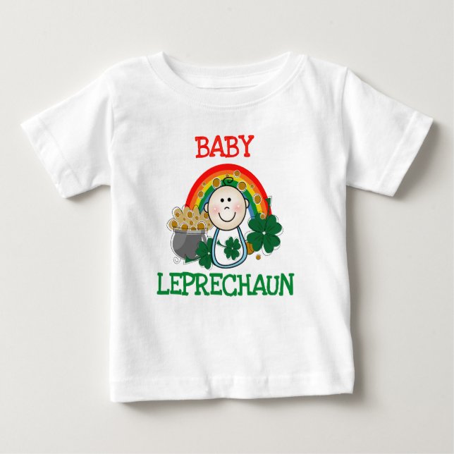 T-shirt do Leprechaun do bebê (Frente)