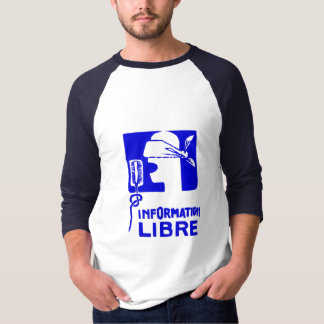 t-shirt do libre da informação