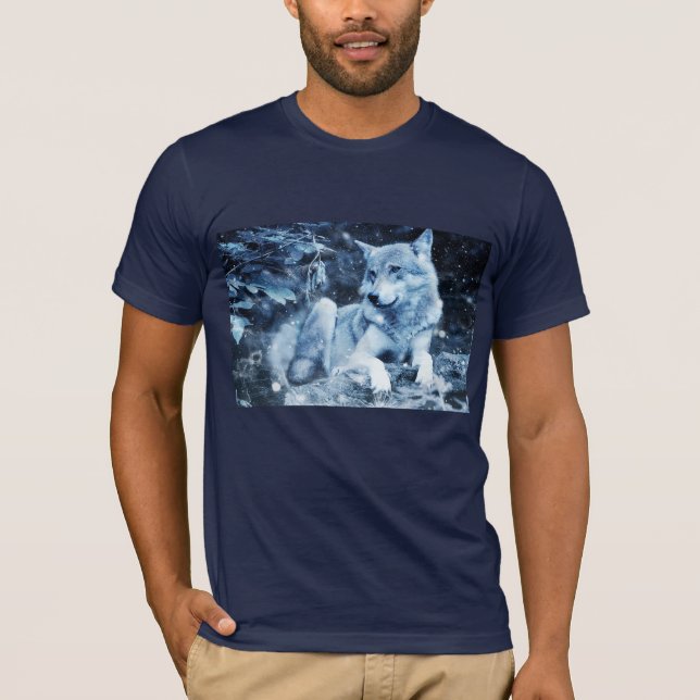 T-shirt do lobo azul (Frente)