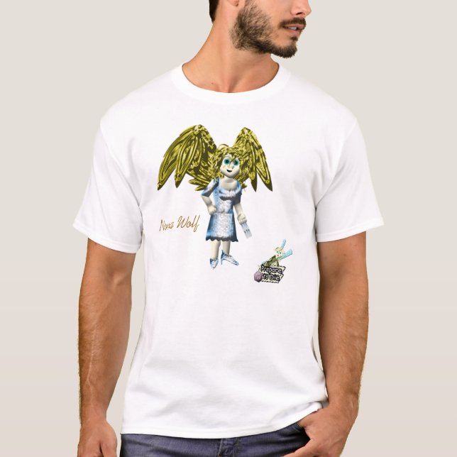 T-shirt do lobo da nova (Frente)