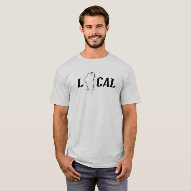 T-shirt do Local de Lake Tahoe (Frente Completa)