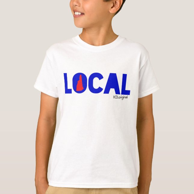 T-shirt do local de New Hampshire (Frente)