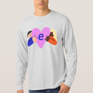 T-shirt do logotipo Compaixão de Longa Altura