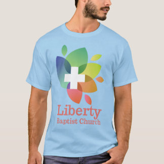 T-shirt do logotipo da igreja baptista da