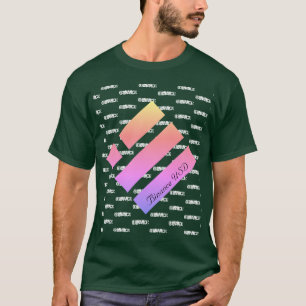 T-Shirt do LOGOTIPO DA MOEDA CRYPTO DA BINANCE USD