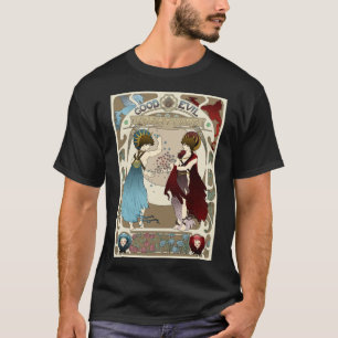 T-shirt do logotipo das criações dos bens e o ma