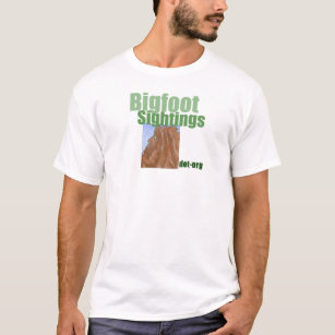 T-shirt do logotipo das observações de Bigfoot