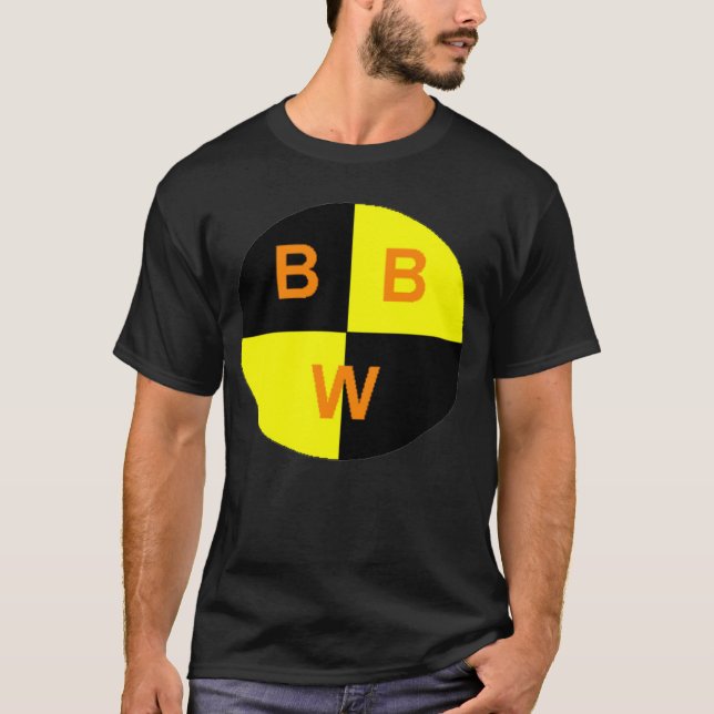 T-shirt do logotipo de BBW (preto) (Frente)