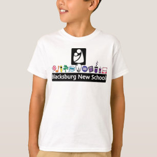 T-shirt do logotipo de cor para jovens BNS