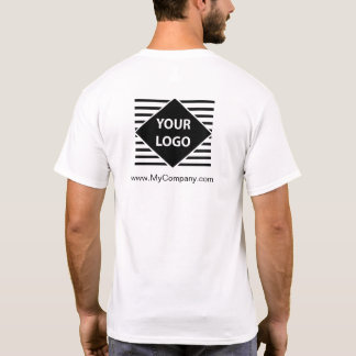 T-shirt do logotipo de Costume Empresa