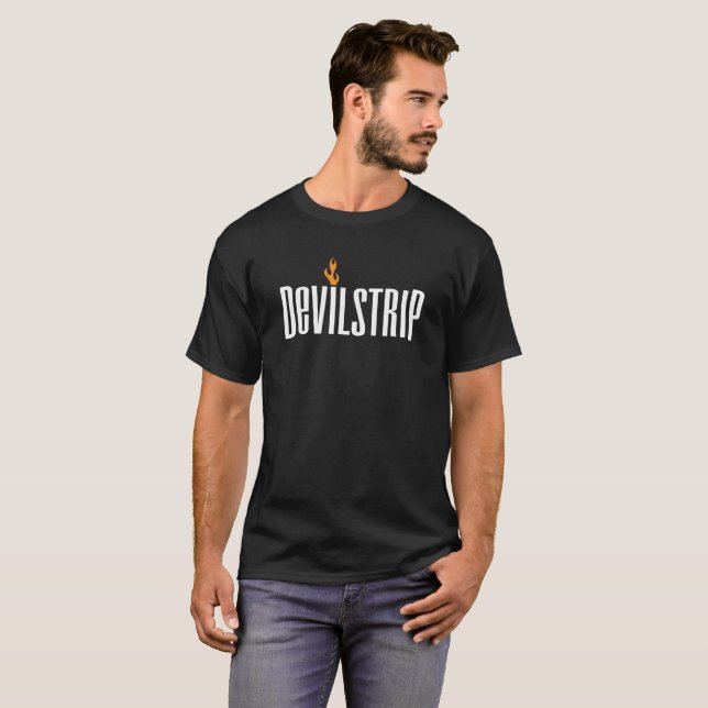 T-shirt do logotipo de Devilstrip (Frente Completa)