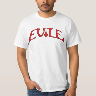 T-shirt do logotipo de Evile