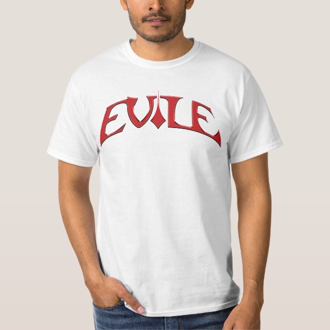 T-shirt do logotipo de Evile (Frente)