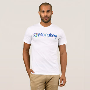 T-shirt do logotipo de Merakey (roupa americano)