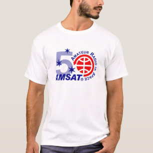 T-shirt do logotipo do aniversário de AMSAT 50th -