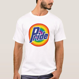 T-shirt do logotipo do arco-íris do orgulho gay
