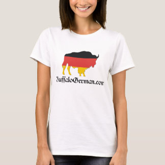 T-shirt do logotipo do bisonte das senhoras