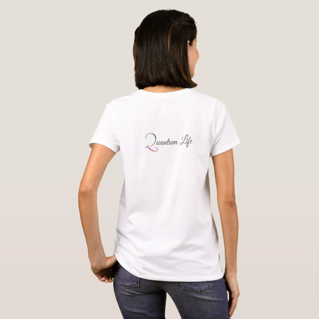 T-shirt do logotipo do QL das mulheres (Parte Traseira Completa)